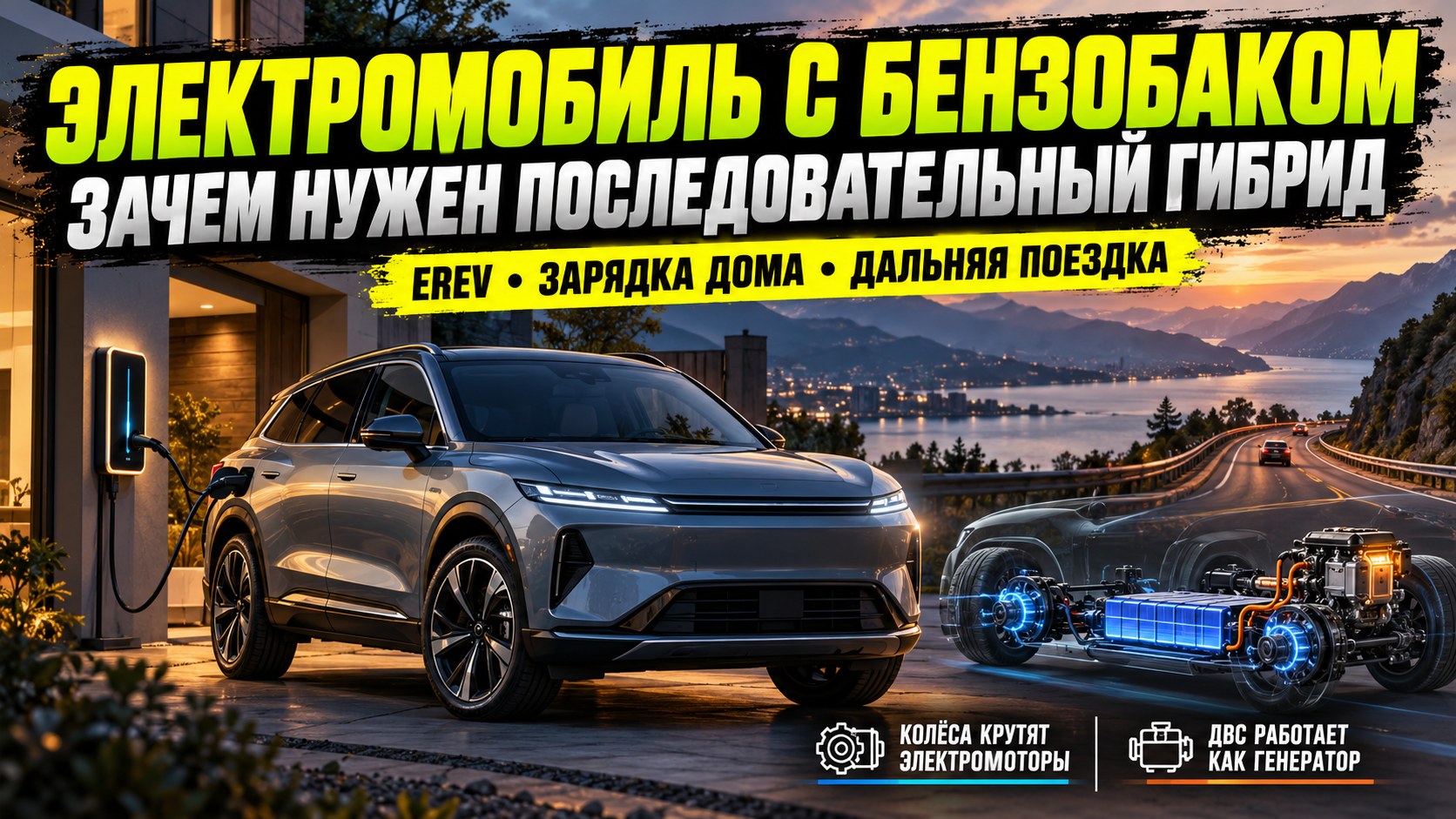 Электромобиль с бензобаком: зачем автомобилям нужен последовательный гибрид