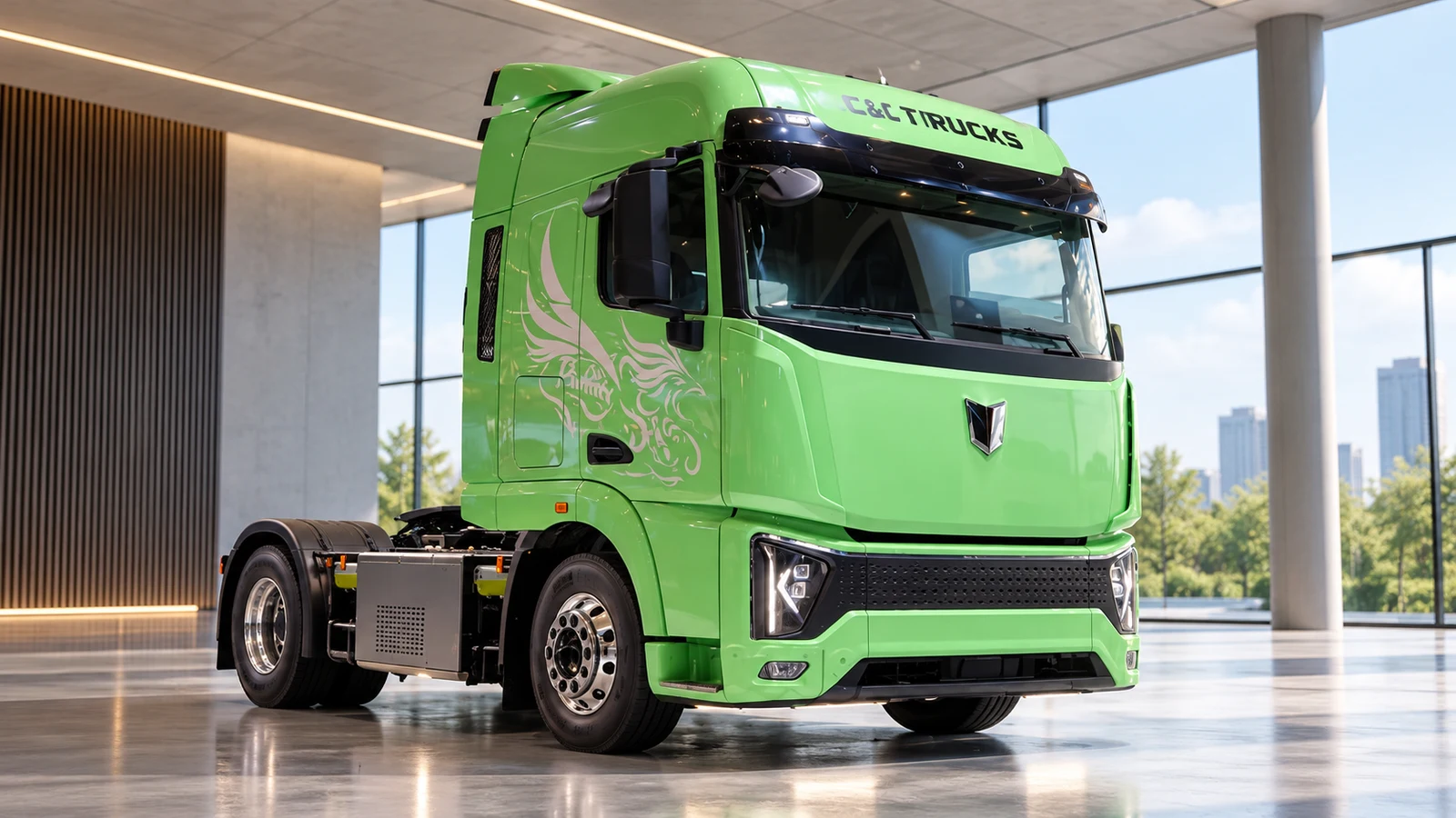 C&C Trucks Phoenix BEV — сгенерированная иллюстрация