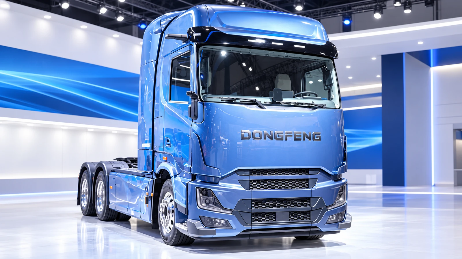 DONGFENG-1 — магистральный водородный тягач. Сгенерированная иллюстрация