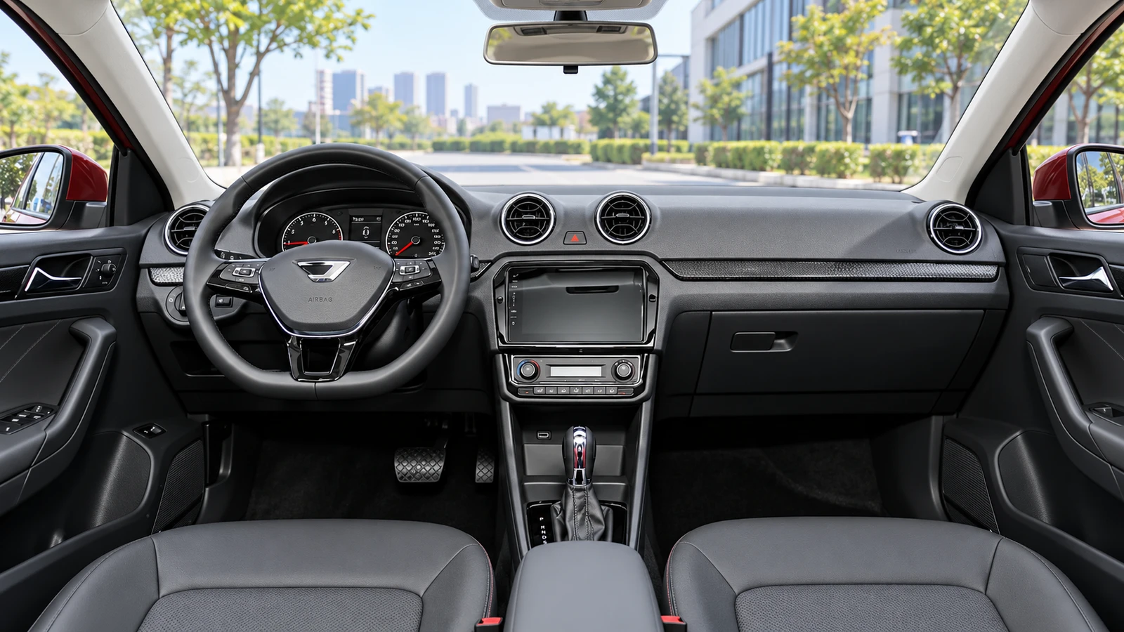 Jetta VA3 — салон. Сгенерированная иллюстрация