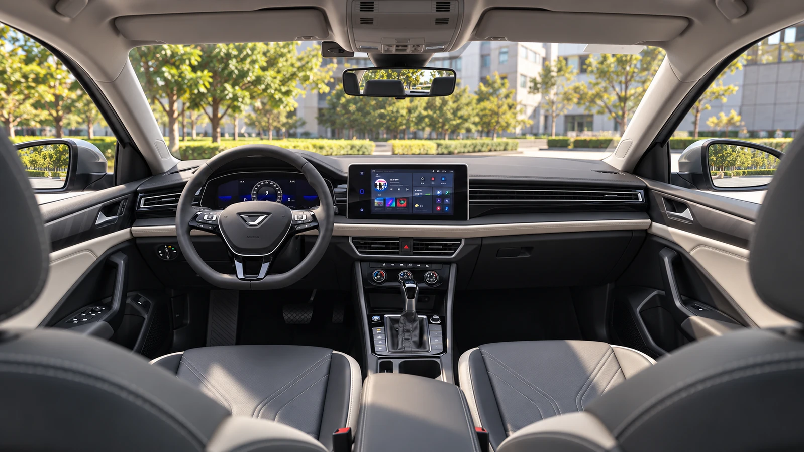 Jetta VA7 — салон. Сгенерированная иллюстрация