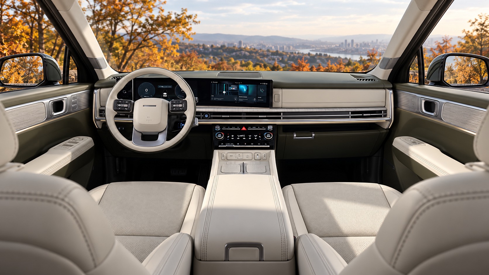 Передняя панель и центральная консоль Hyundai Santa Fe MX5