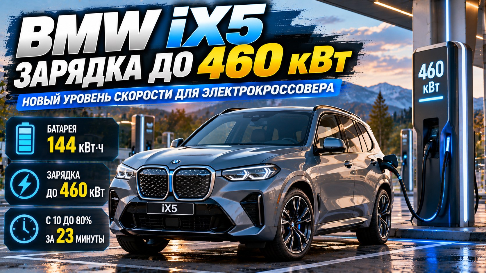 BMW iX5 показал зарядку мощностью до 460 кВт: что стоит за технологической демонстрацией