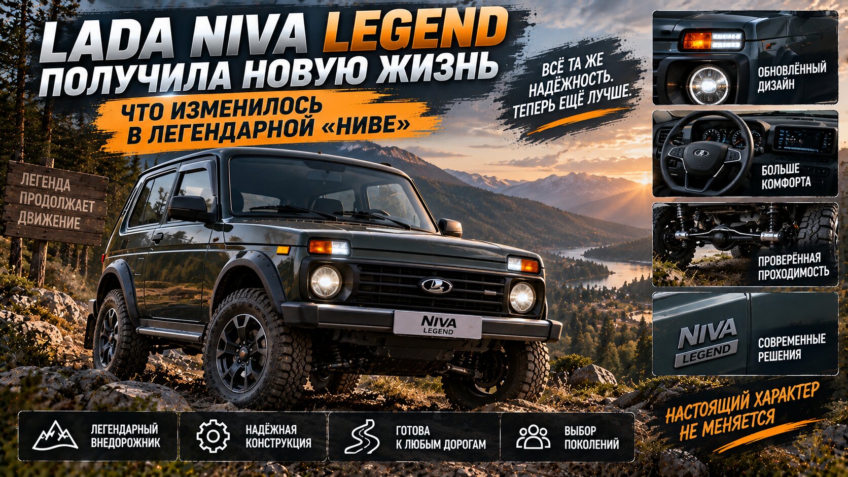 Lada Niva Legend получила самое крупное обновление за свою историю