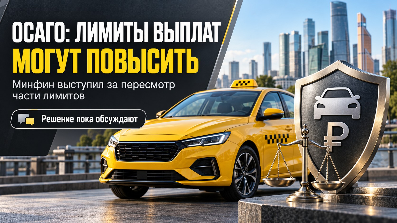 Минфин: пришло время поднять часть лимитов выплат по ОСАГО, решение ещё обсуждают