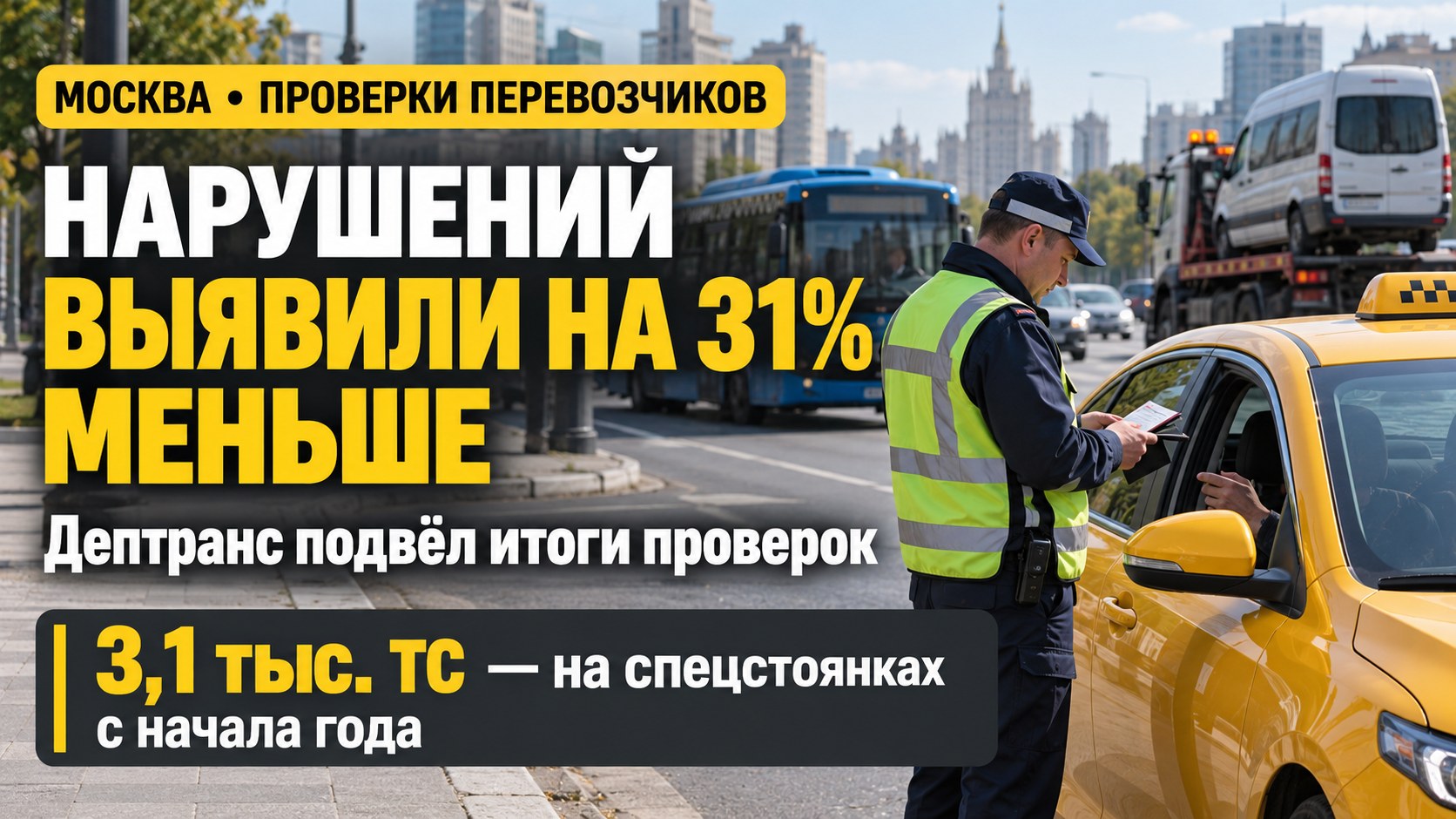 В Москве выявляют меньше нарушений нелегальных перевозчиков: Дептранс назвал цифры