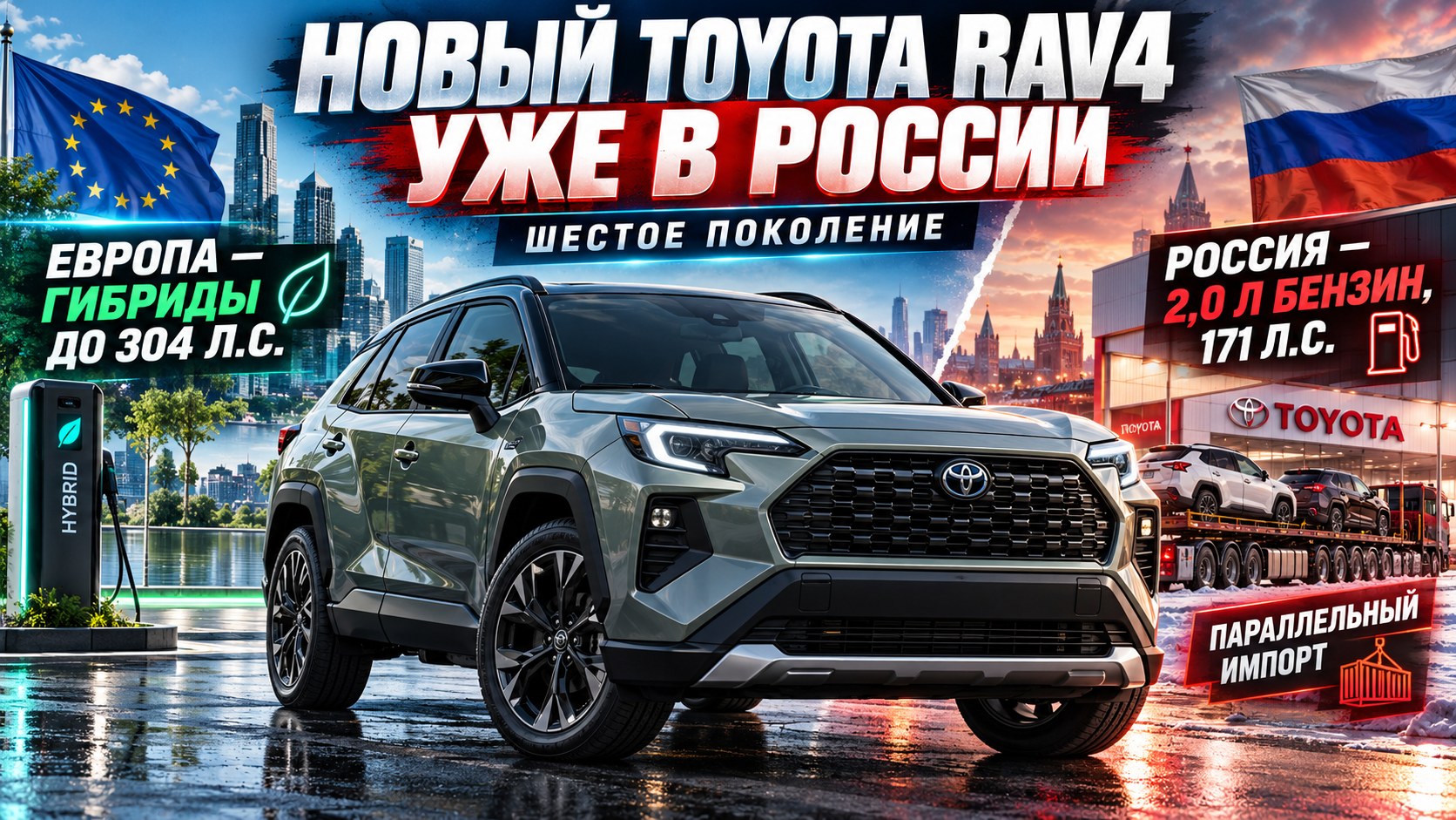 Новый Toyota RAV4 уже в России: что нужно знать о шестом поколении
