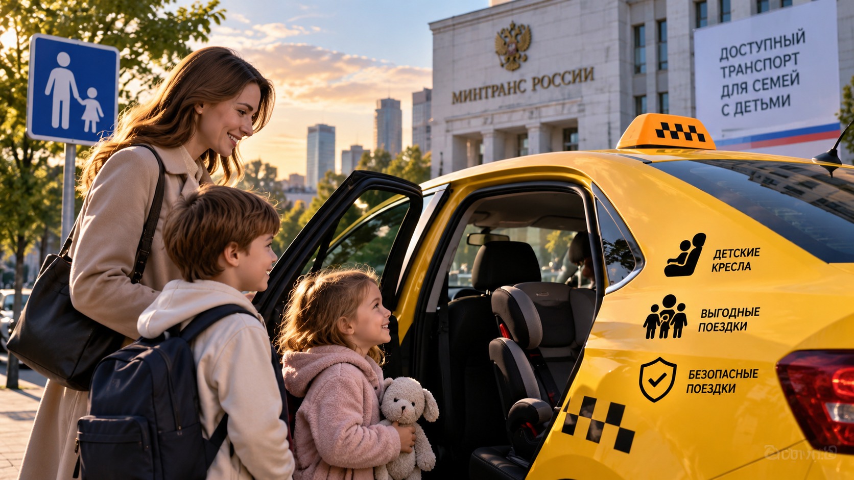 Минтранс и «Яндекс Такси» готовят льготный тариф для поездок с детьми