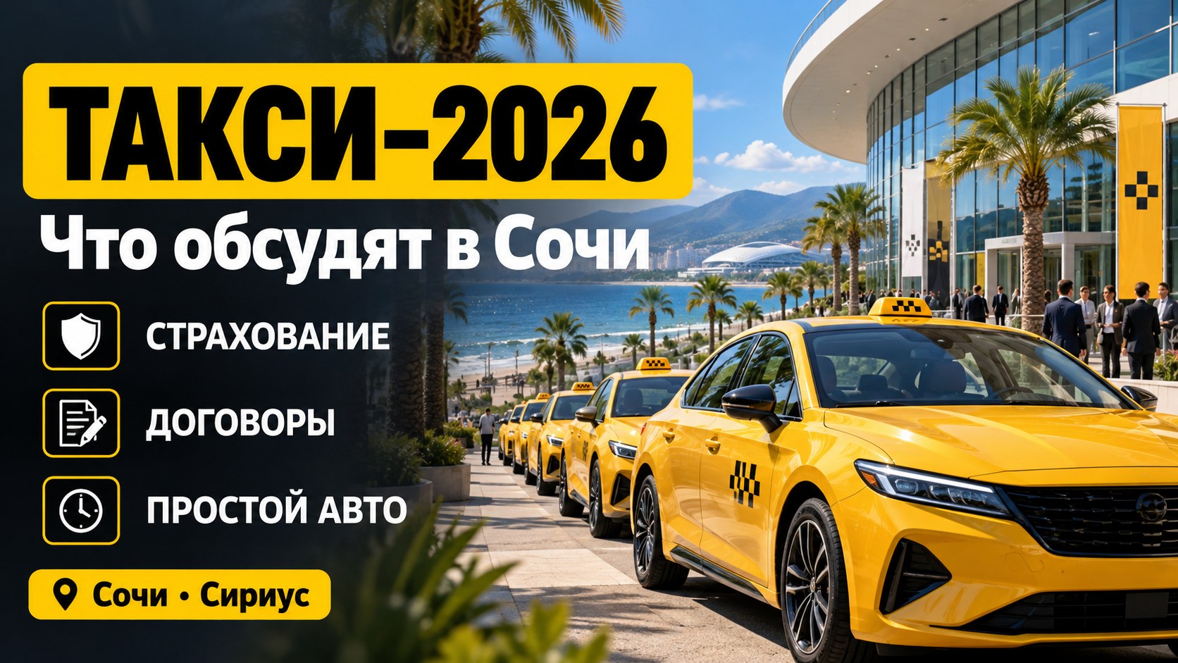 Расходы, ДТП и отношения с водителями: что обсудят на «ТАКСИ-2026»