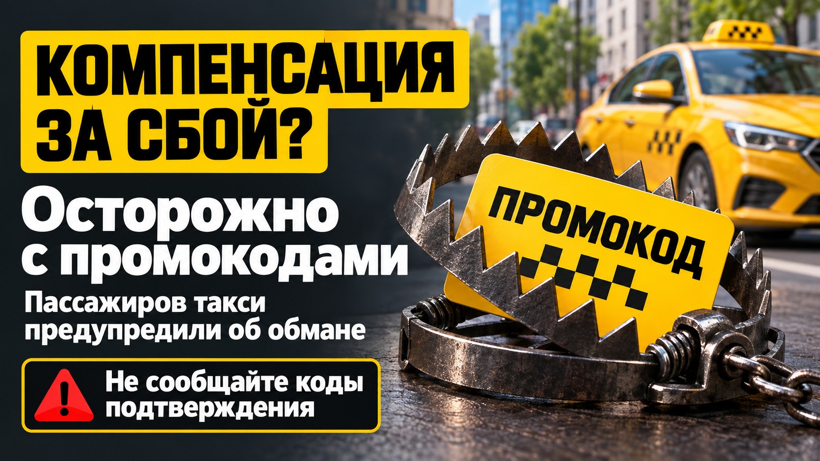 «Компенсация за сбой»: пассажиров такси предупредили о поддельных промокодах