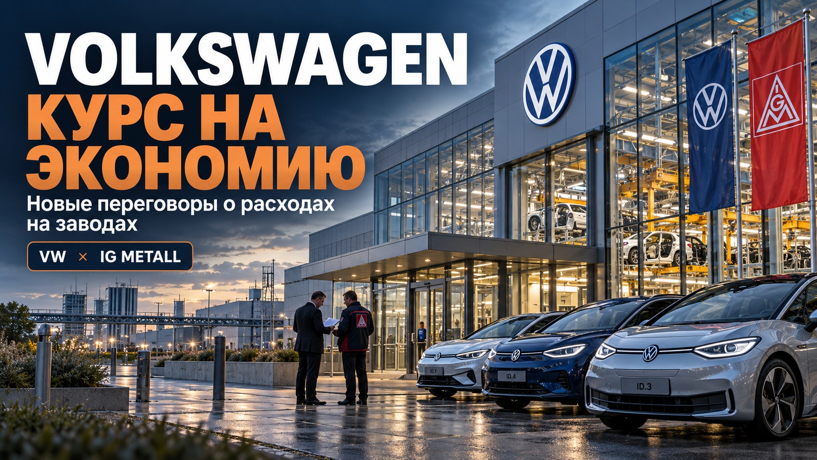 Volkswagen готовится к новым переговорам о сокращении расходов на немецких заводах