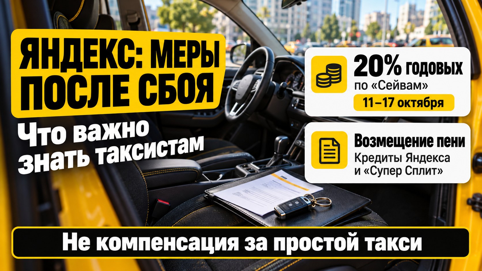 «Яндекс» объявил меры после сбоя: что важно знать водителям такси