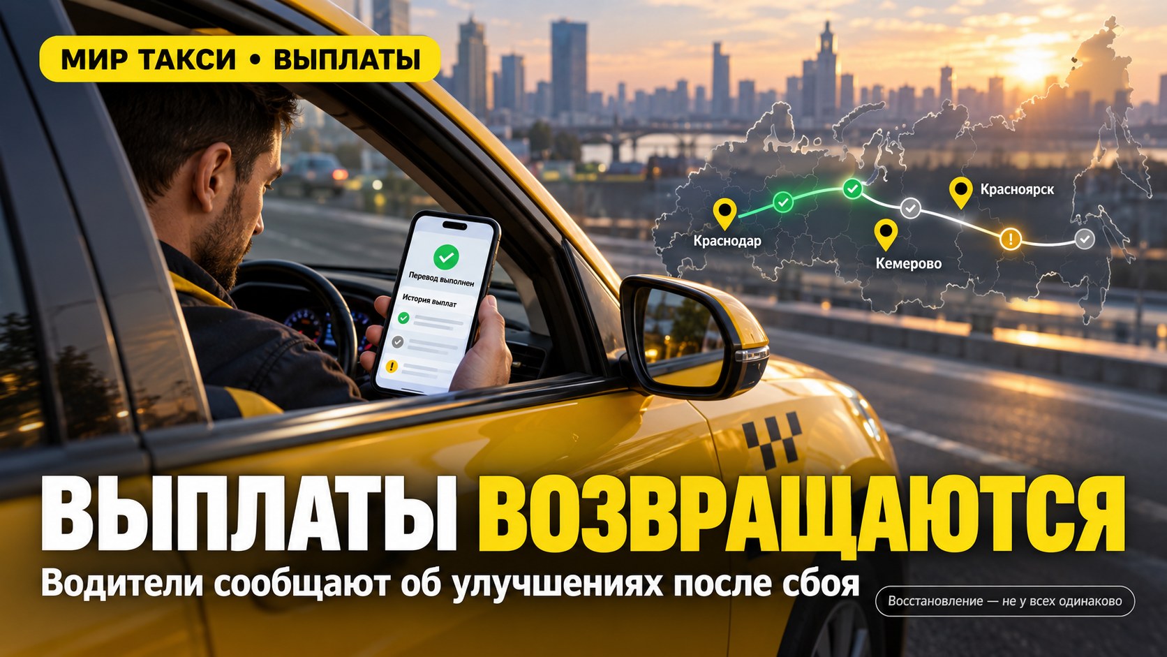 Выплаты возвращаются: водители рассказали, как «Яндекс Такси» работает после сбоя
